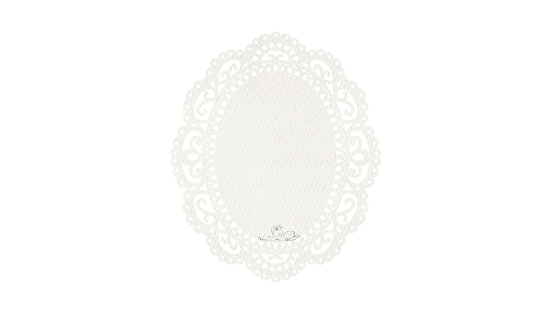 Lace invitation frame